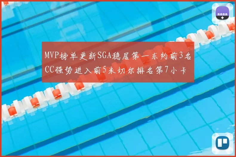 MVP榜单更新SGA稳居第一东约前3名CC强势进入前5米切尔排名第7小卡获提名
