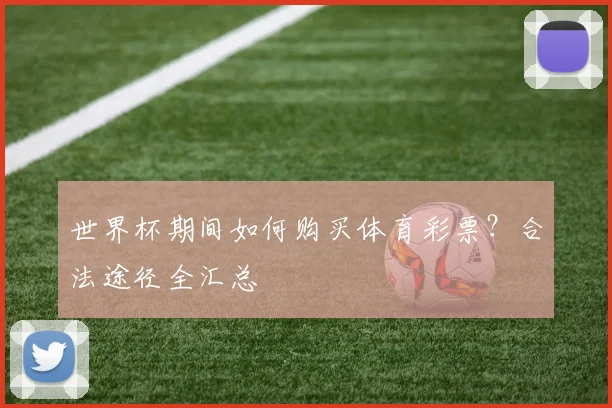 世界杯期间如何购买体育彩票？合法途径全汇总